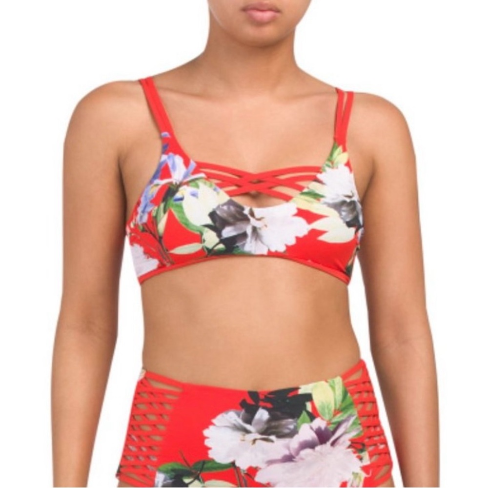 NWT TiniBikini Reversible Strappy Bikini Top